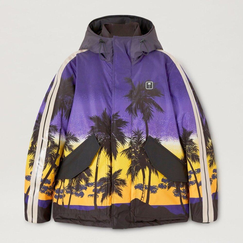 Palm Angels sunset-print hooded jacket